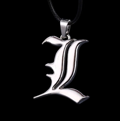 Death Note Necklace - L & Light Symbol Pendant | Anime Jewelry | Anime Accessory Store